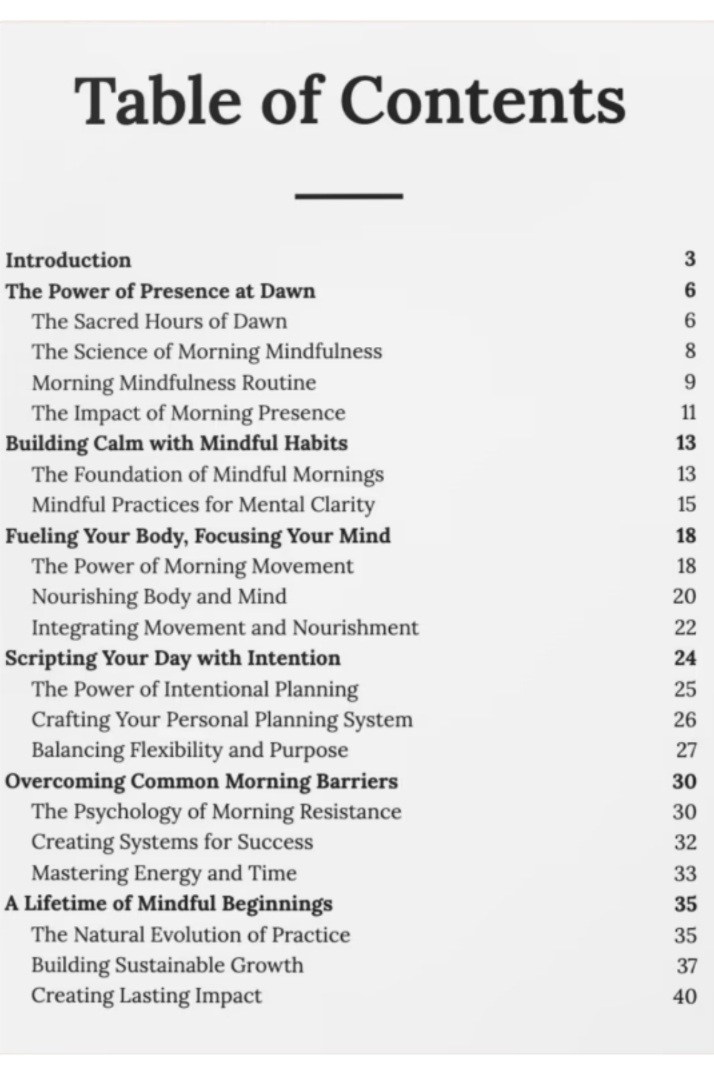 The Power of Mindful Mornings
