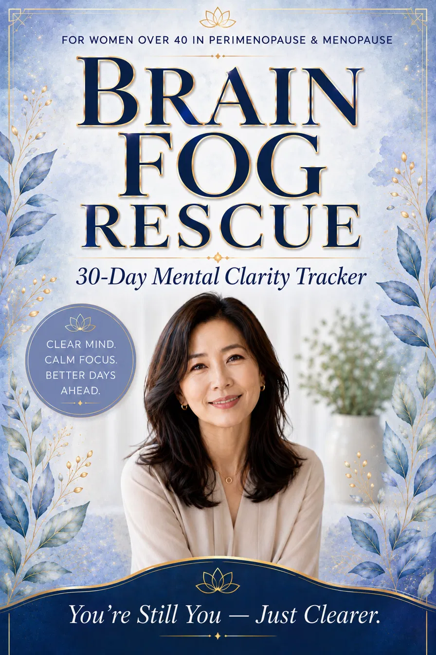 Brain Fog Rescue: 30-Day Mental Clarity Tracker for Women Over 40 (Color + Print Versions)