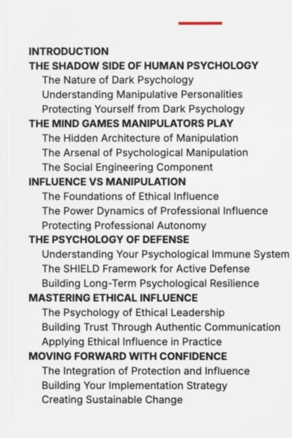 Dark Psychology Awareness